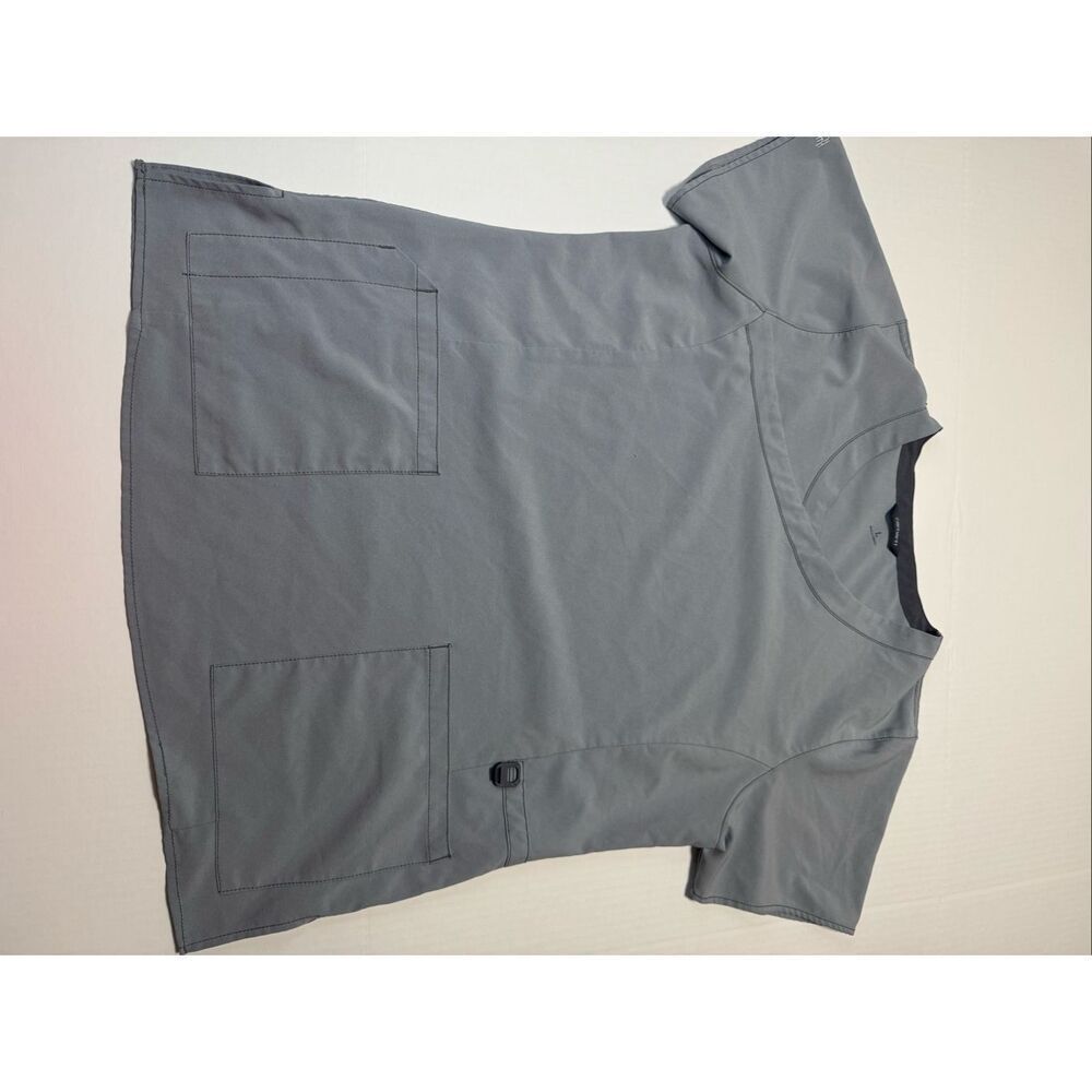 Carhartt Light Grey Short Sleeve Scrub Top Size Large